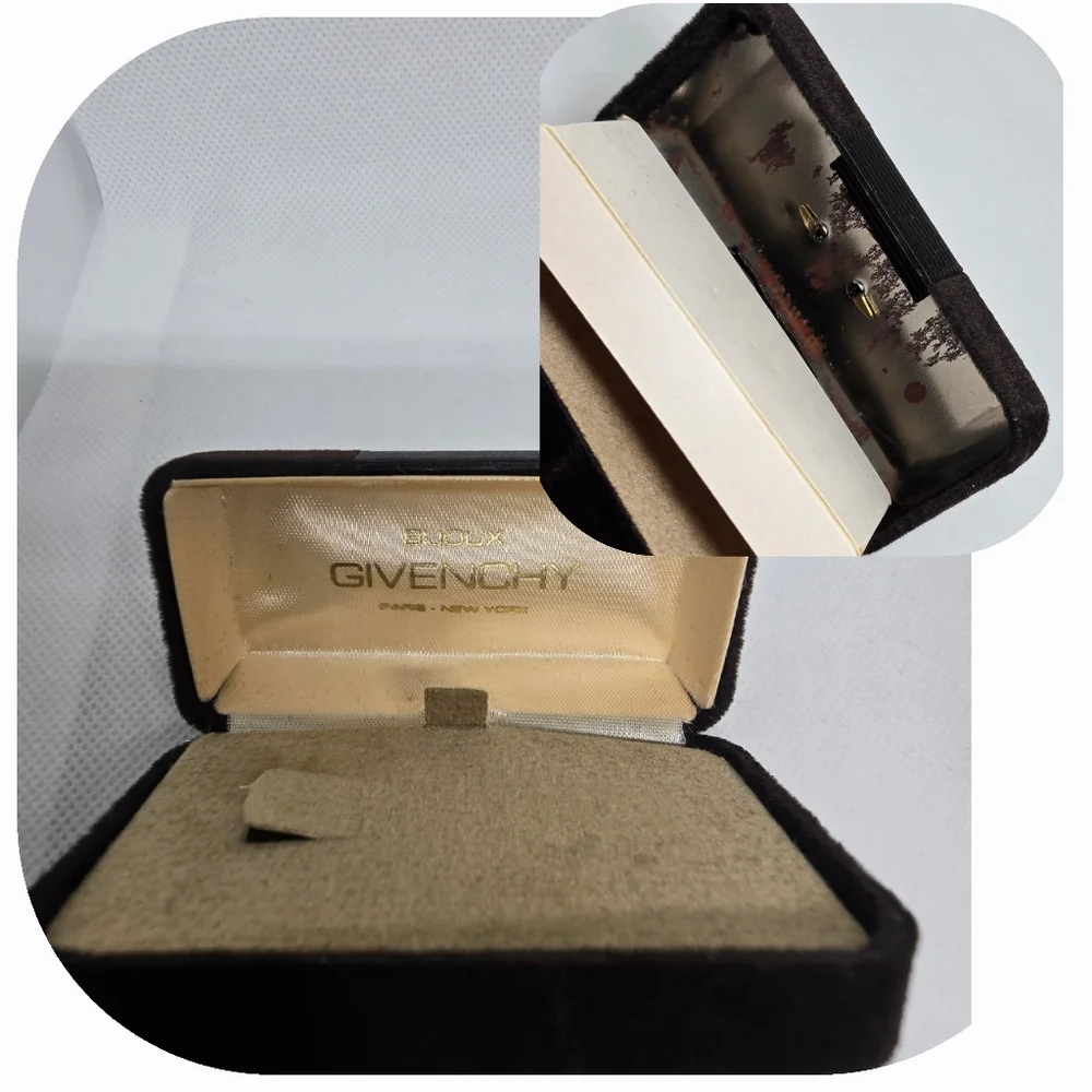 Givenchy Logo Gold Tone Tie Clip